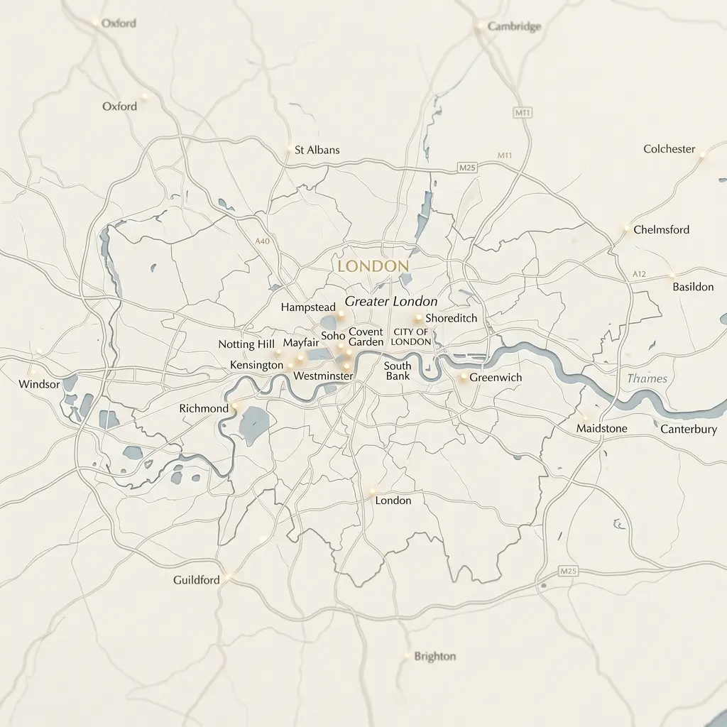 ASANA London Tour Map