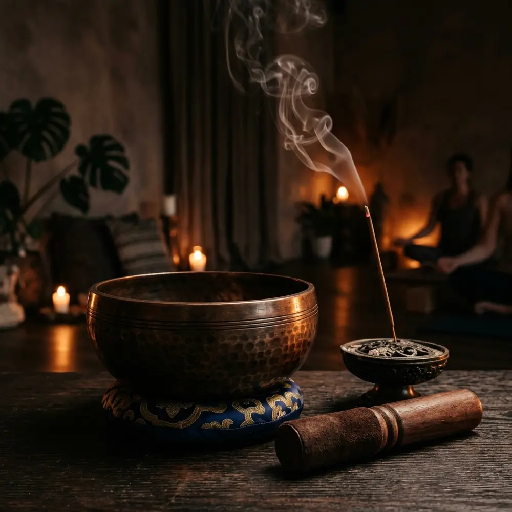 ASANA Singing Bowl and Incense